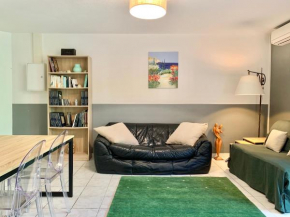 Blagnac : appartement T2 avec jardin, parking et climatisation